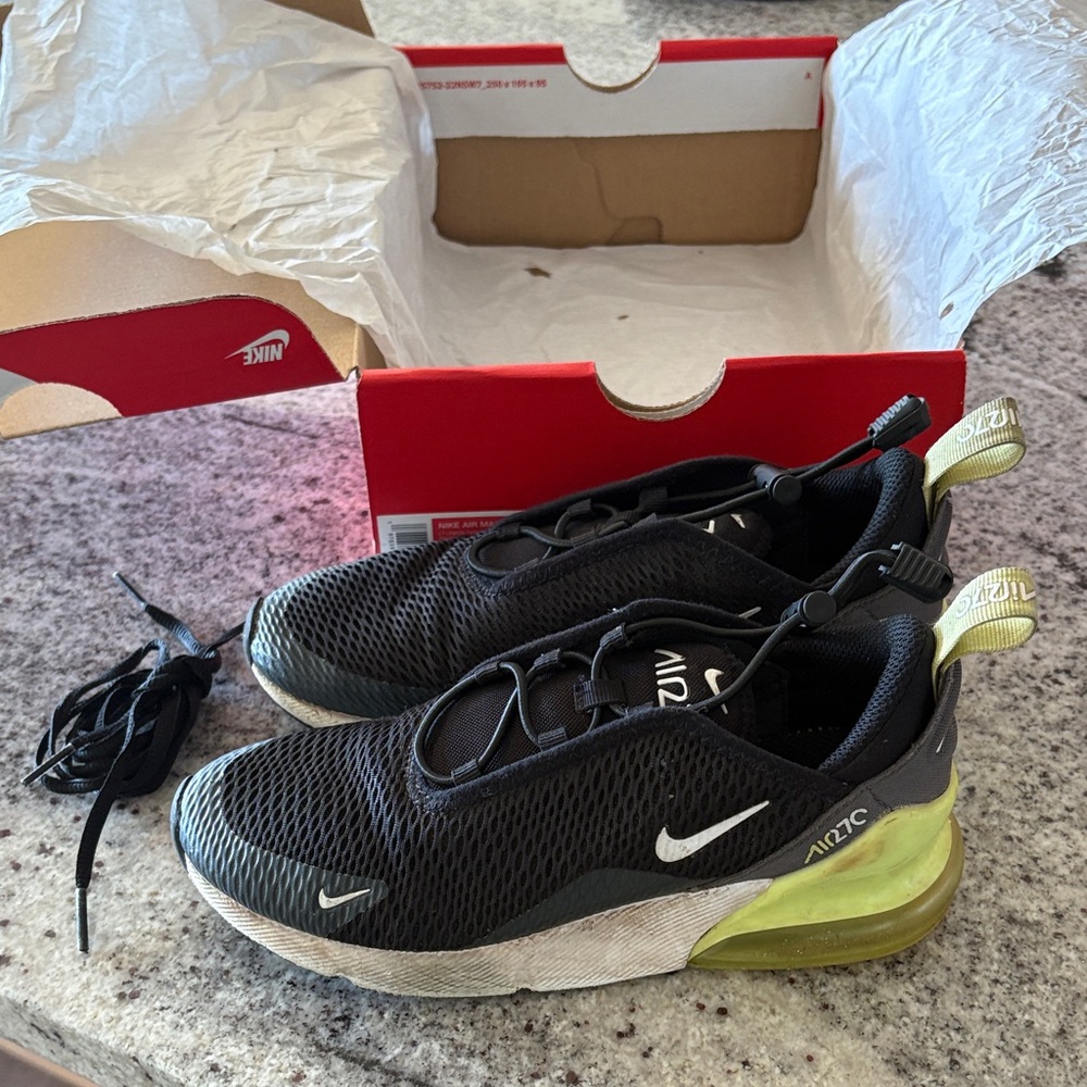 Nike Air Max 270 Kids Sneakers - neon yellow and Black